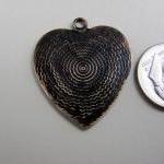 1 Solid Brass Heart Shaped ..
