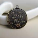 1 Solid Brass French Pendan..