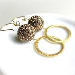 Pave Earrings, ..