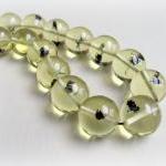 Amber Beads, Beads with Bug..