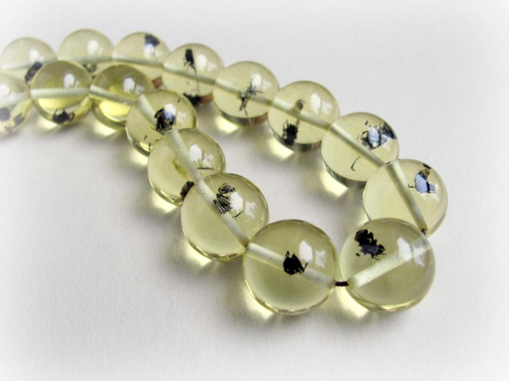 Amber Beads, Beads with Bugs, Ant Beads, Resin Beads with bugs